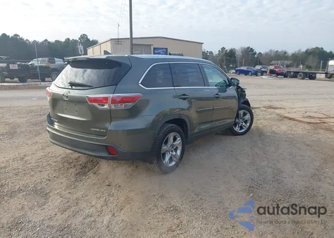 2015 Toyota Highlander Limited V6 z USA, uszkodzony, nr VIN 5TDDKRFH8FS109406